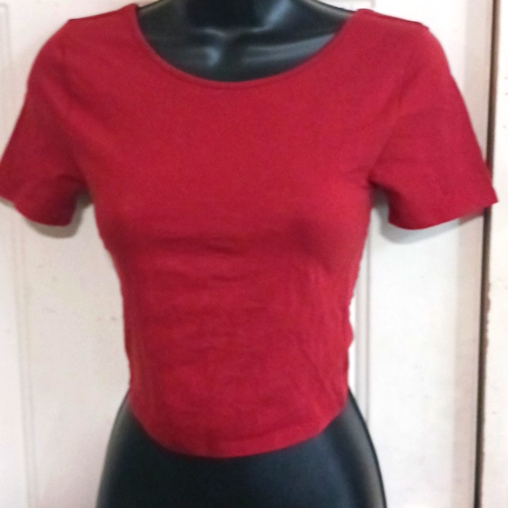 Cross Back Crop Top
